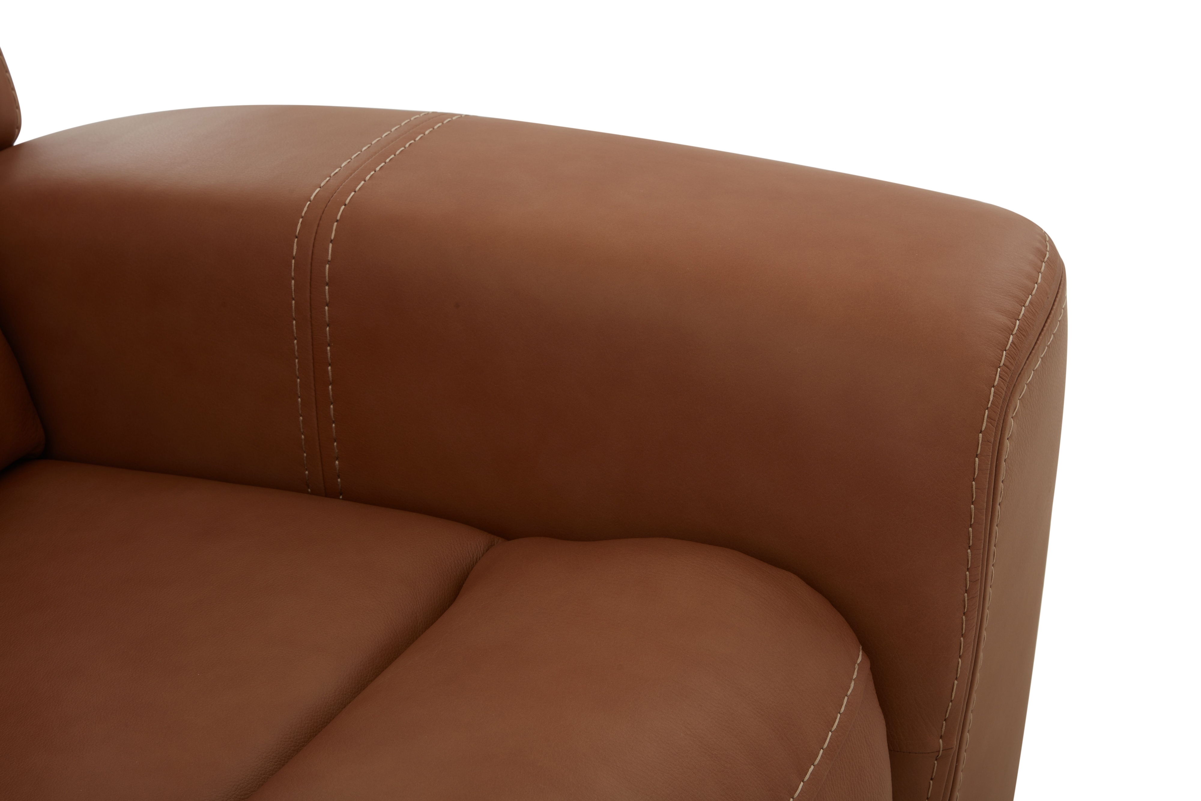 Keystone Furniture Aline Reclining Loveseat Butternut