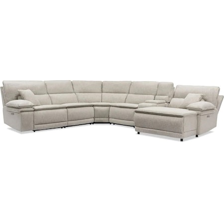 6 PIECE RECLINING SECTIONAL