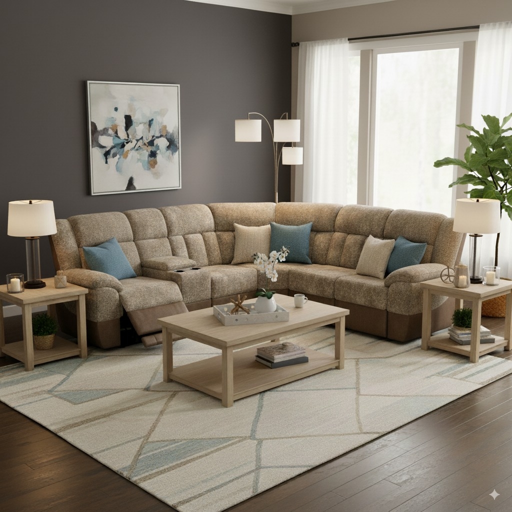 6 Piece Power Reclining Sectional