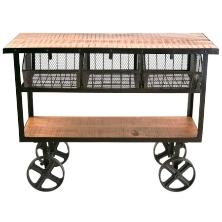 Mango Wood Cart