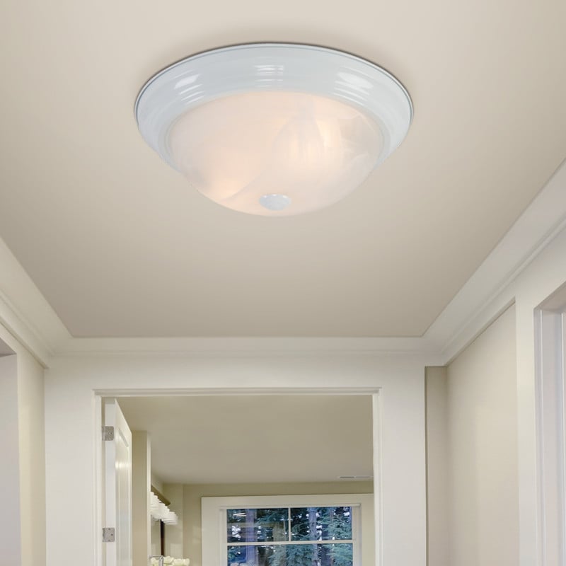 Yosemite Home Decor Yosemite Home Decor 2 Light Flushmount In White Finish