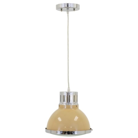 1 Light Pendant In Warm Sand Finish