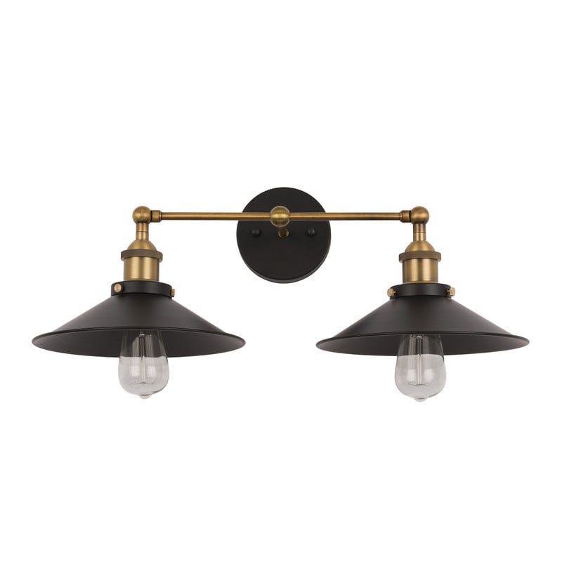 Yosemite Home Decor Yosemite Home Decor 2 Light Wall Sconce In Dark Grey Finish