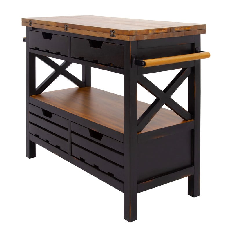 Cassidy Kitchen Island / Black
