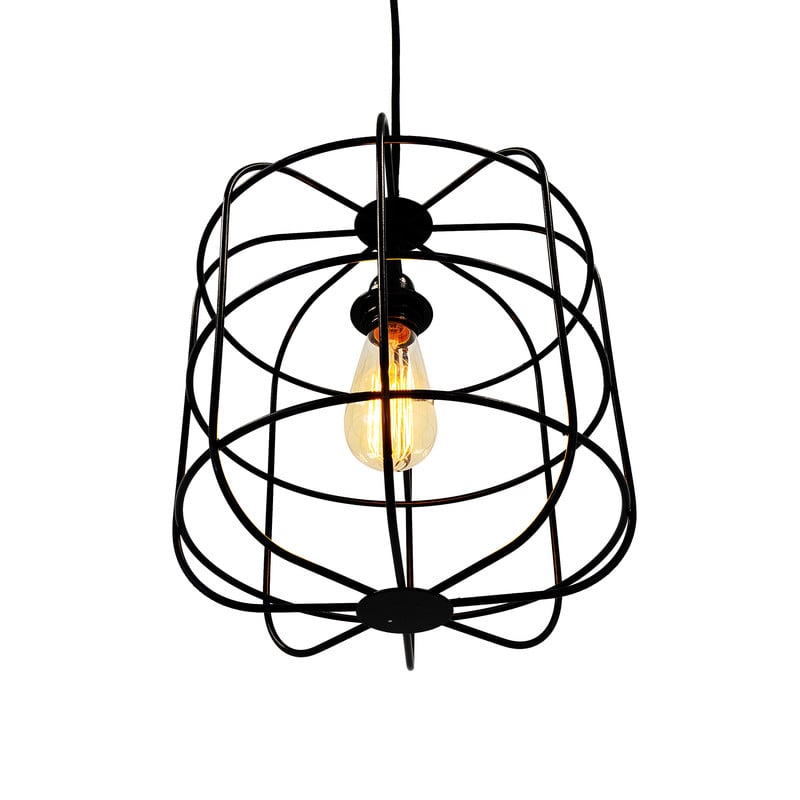 Yosemite Home Decor Yosemite Home Decor 1 Light Pendant In Black Stainless Finish