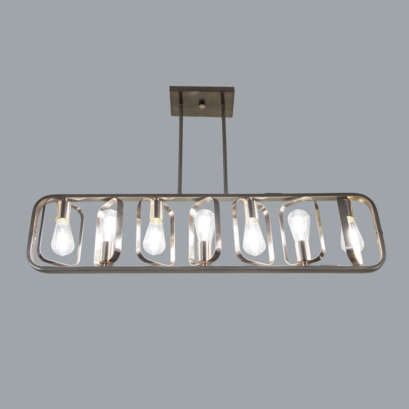 Yosemite Home Decor Yosemite Home Decor Ellipitical  7 Light Island Light