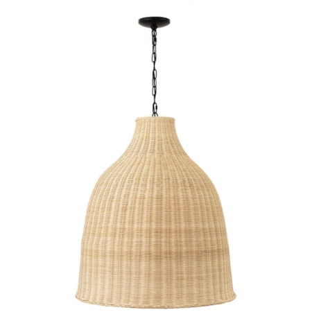 Marama Rattan 3 Lights Large Pendant