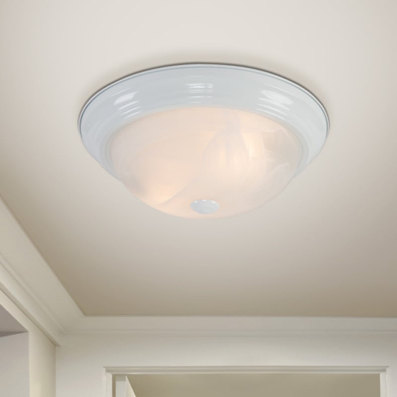 Yosemite Home Decor Yosemite Home Decor 2 Light Flushmount In White Finish