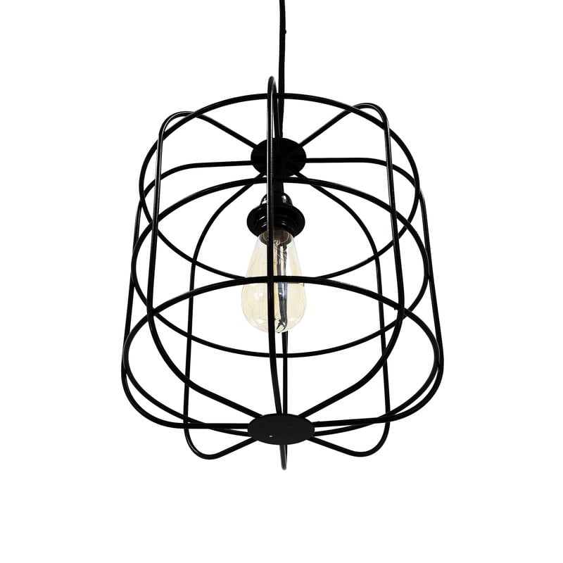 Yosemite Home Decor Yosemite Home Decor 1 Light Pendant In Black Stainless Finish