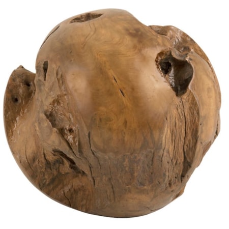 Teak Root Sphere 14-16 Inches