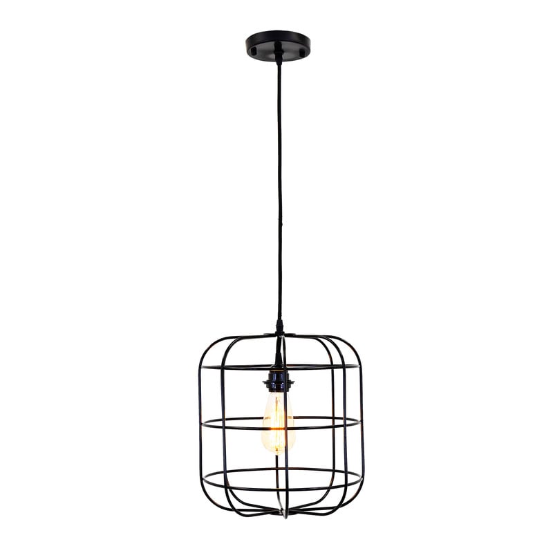 Yosemite Home Decor Yosemite Home Decor 1 Light Pendant In Black Stainless Finish