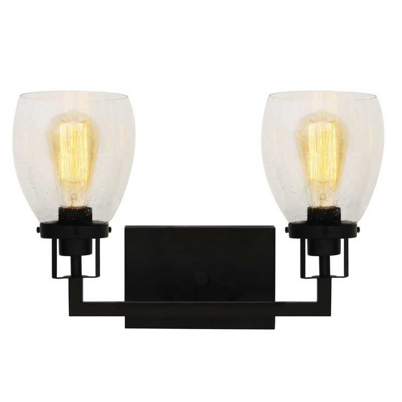Yosemite Home Decor Yosemite Home Decor 2 Light Vanity In Matte Black Finish