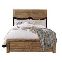 Rustic Full Panel Bed