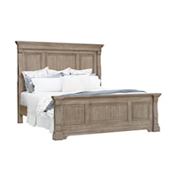 Transitional California King Panel Bed