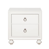 2 Drawer Nightstand with USB Port