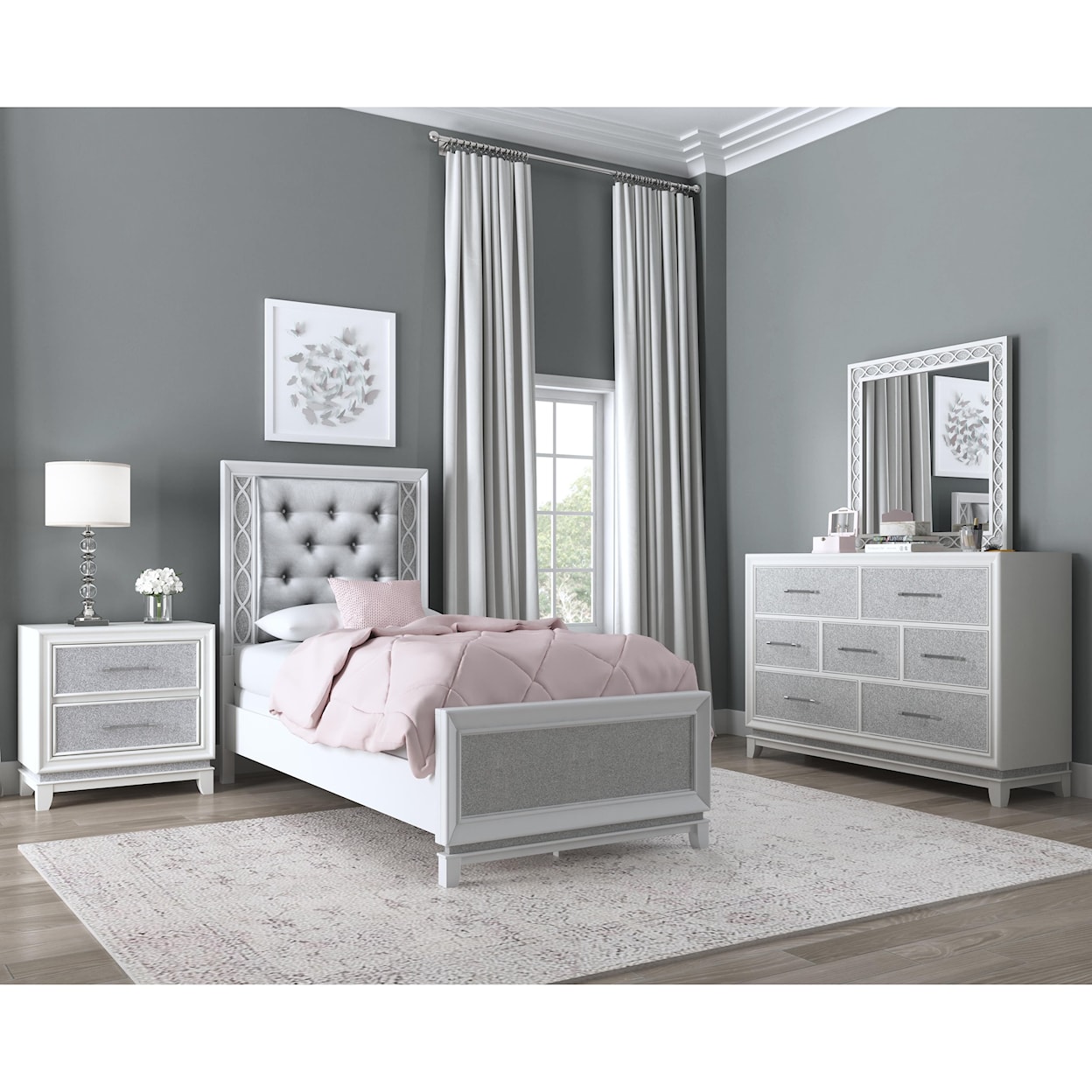 Samuel Lawrence Starlight Twin Bed