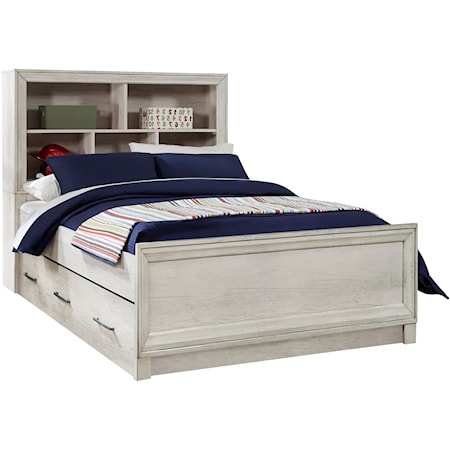 Twin Bookcase Bed with Trundle