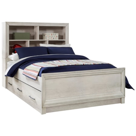 Full Bookcase Bed with Trundle