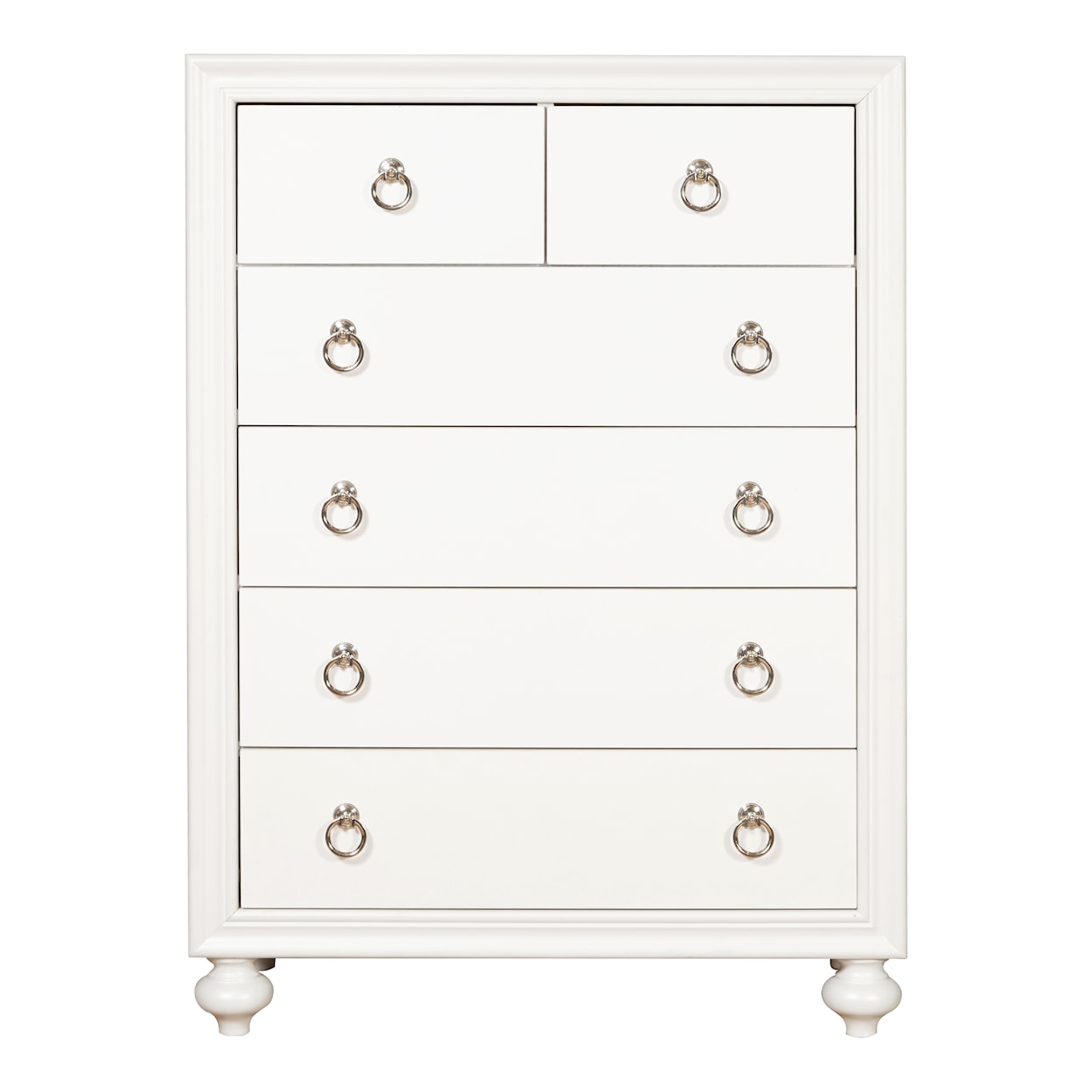 Samuel Lawrence Bella White Bella Youth  Six Drawer Chest in White
