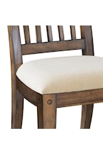 Samuel Lawrence Seneca Transitional Dining Side Chair with Upholstered Seat