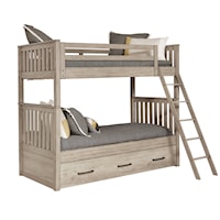 Transitional Bunk Bed with Ladder