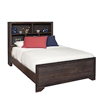Contemporary Full Bookcase Bed