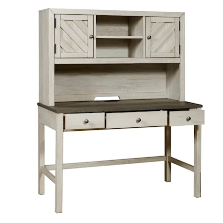 3 Drawer Desk with Hutch and USB Port
