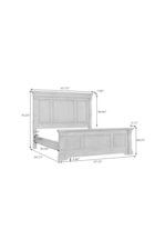 Samuel Lawrence Lawson's Creek Transitional Rectangular Trestle Dining Table with 18" Leaf