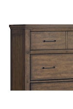 Samuel Lawrence Cambridge Transitional 4-Drawer Bedroom Chest with Antique Brass Handles