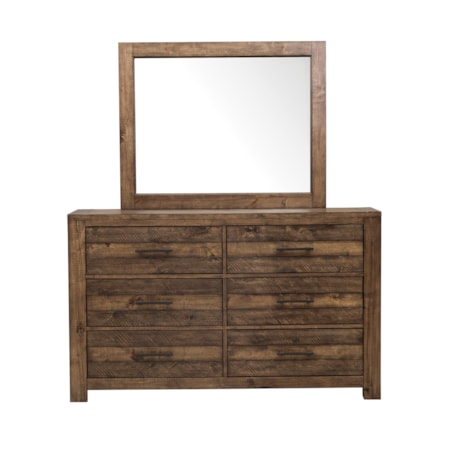 Dresser and Mirror Combo