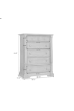 Samuel Lawrence Lawson's Creek Transitional 5-Drawer Bedroom Chest
