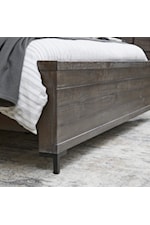 Samuel Lawrence Austin Contemporary Queen Panel Bed with Distressed Finish