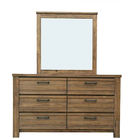 Dresser and Mirror Combo