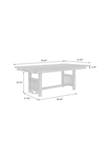 Samuel Lawrence Seneca Transitional Trestle Dining Table with an 18" Leaf