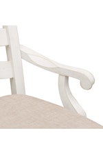 Samuel Lawrence Hampton Rustic Farmhouse Dining Side Chair with Upholstered Seat