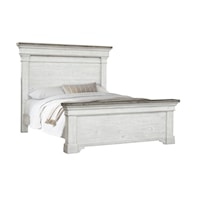 Farmhouse Queen Panel Bed with LED Lighting
