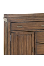 Samuel Lawrence Seneca Transitional 5-Drawer Dining Server with Doors