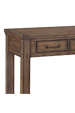 Samuel Lawrence Cambridge Transitional 3-Drawer Desk with Antique Brass Handles