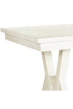 Samuel Lawrence Maggie Valley Farmhouse Trestle Dining Table with Leaf