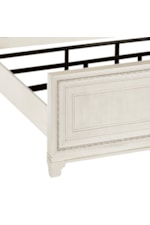 Samuel Lawrence Orleans Transitional King Upholstered Panel Bed with LED Lighting