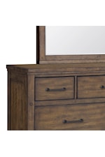 Samuel Lawrence Cambridge Transitional Beveled Dresser Mirror