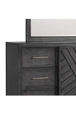 Samuel Lawrence Lenox Contemporary 6-Drawer Dresser with Sliding Door