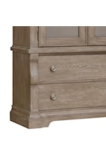 Samuel Lawrence Lawson's Creek Transitional 2-Drawer Glass Door China Curio