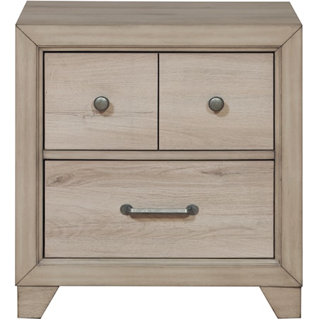 Ash Creek Nightstand with USB Port