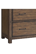 Samuel Lawrence Cambridge Transitional 4-Drawer Bedroom Chest with Antique Brass Handles