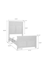 Samuel Lawrence Cambridge Transitional Twin Panel Bed