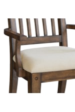 Samuel Lawrence Seneca Transitional Dining Arm Chair with Upholstered Seat