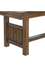 Samuel Lawrence Seneca Transitional Trestle Dining Table with an 18" Leaf