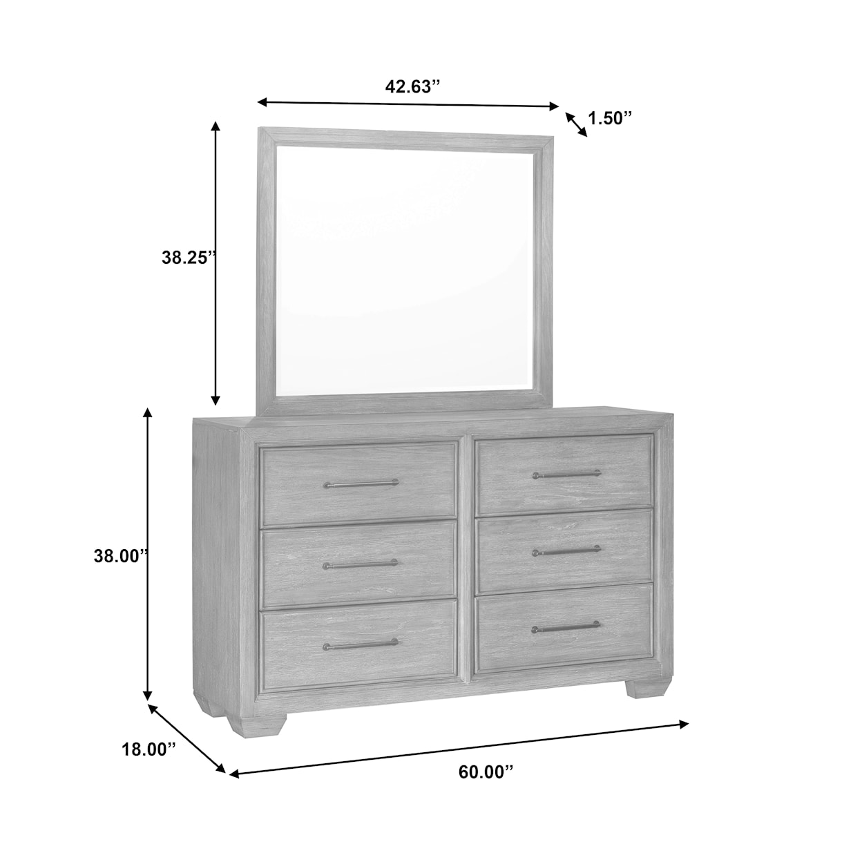 Samuel Lawrence Andover Dresser with Mirror