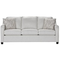 Casual Sofa with Rounded Arms and Welt Cords